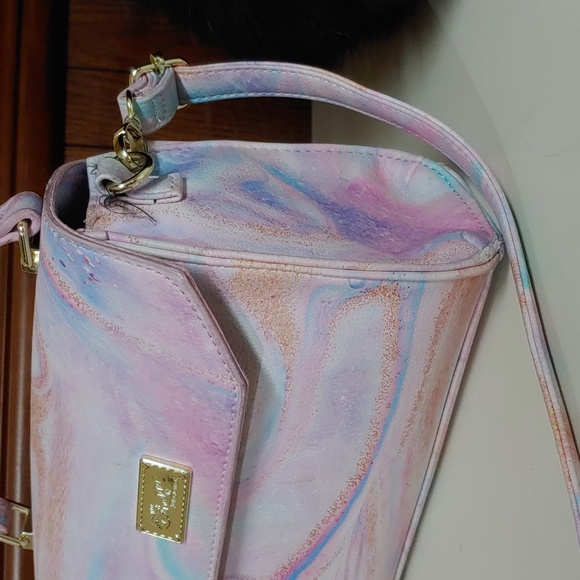Betsey Johnson Luv Betsey Marble Mini Crossbody Hand Bag - Picture 5 of 16